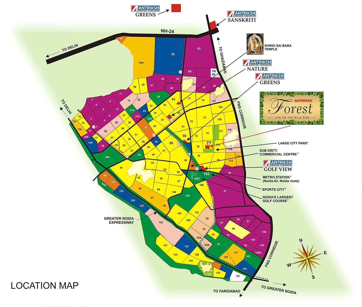 Antriksh Forest Resale Price Flats in Noida Sector 77, Ready to Move Flats